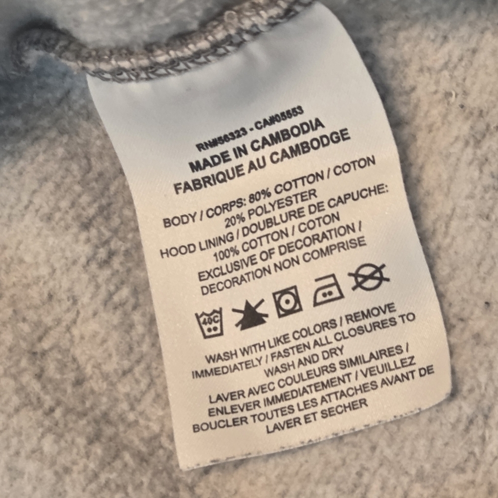 NIKE Full Zipper Sportswear Thumb Hole Jacket Grey Hoodie Size Small - Picture 5 of 7